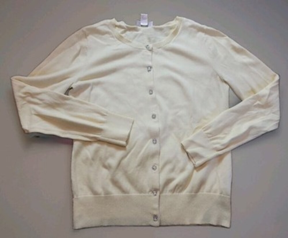 Women’s LOFT Yellow Cardigan Lightweight Long Sleeve Button Size Small